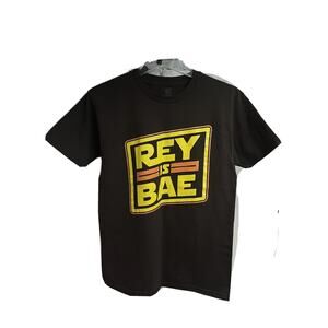 Teefury Star Wars Rae Rebel Brown Graphic Mashup T-Shirt Small Cotton Stretch